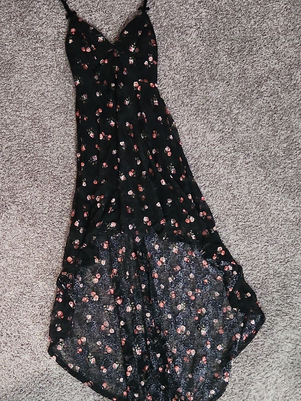 Disney Princess Black Dress, Hi-Low with Gold Logo